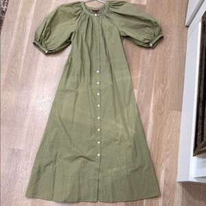 Staud Vicente dress green XS